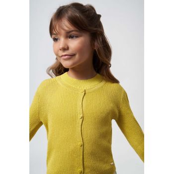 Mayoral cardigan copii culoarea galben, light