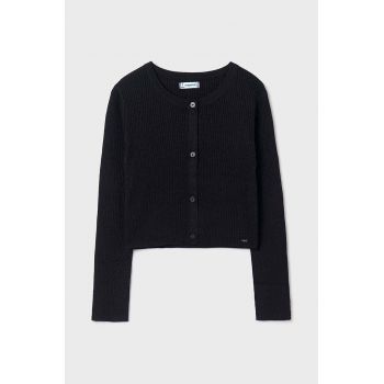 Mayoral cardigan copii culoarea negru, light