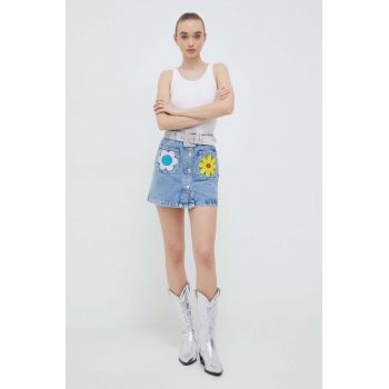 Moschino Jeans fustă din denim mini, evazată