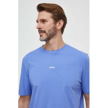 BOSS tricou ORANGE bărbați, culoarea violet, uni 50473278