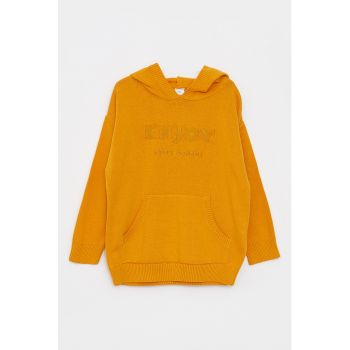 Hanorac din tricot cu buzunar kangaroo