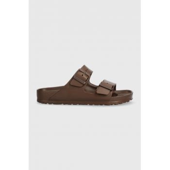 Birkenstock papuci Arizona EVA femei, culoarea maro, 1027402