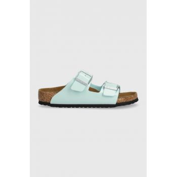 Birkenstock slapi copii Arizona Kids BF culoarea turcoaz de firma originali