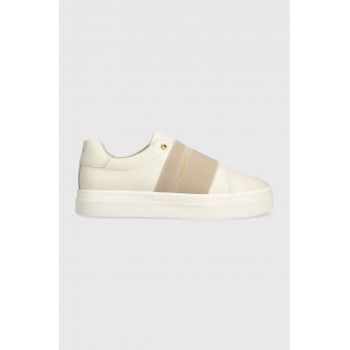 Gant sneakers din piele Avona culoarea bej, 28531450.G125