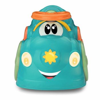 Ride-On pentru copii Chicco, masinuta ecologica All Around aqua green, cu roti pivotante, spatiu de depozitare sub scaun, claxon, greutate maxima admisa 20 kg