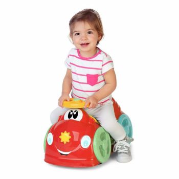 Ride-On pentru copii Chicco, masinuta ecologica All Around red, cu roti pivotante, spatiu de depozitare sub scaun, claxon, greutate maxima admisa 20 kg