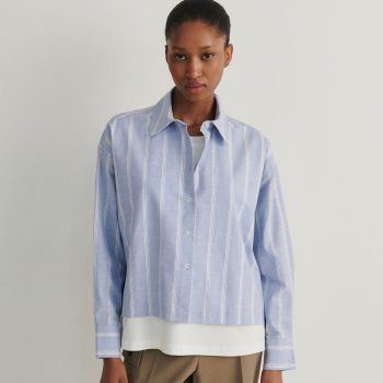 Reserved - Ladies` blouse - Albastru