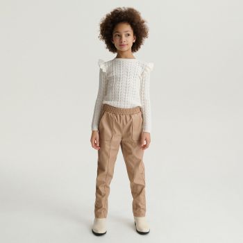 Reserved - Pantaloni din piele ecologică - Roz