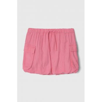 United Colors of Benetton fusta fete culoarea roz, mini, drept de firma originala