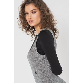 Rochie mini tricotata stralucitoare ieftina