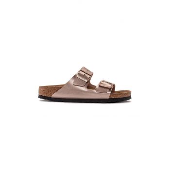 Birkenstock papuci Arizona femei, culoarea roz, 1023942