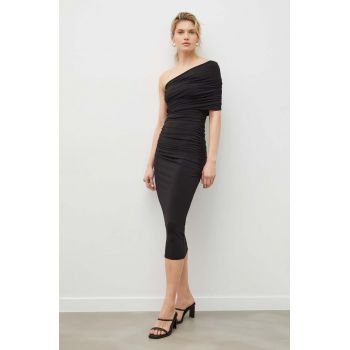 Day Birger et Mikkelsen rochie culoarea negru, mini, mulata