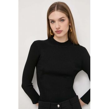Marella pulover femei, culoarea negru, light