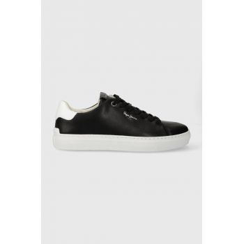 Pepe Jeans sneakers din piele PMS00007 culoarea negru, CAMDEN BASIC M