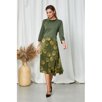 Rochie Relya Kaki ieftina la reducere