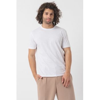 Tricou regular fit cu logo discret