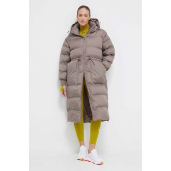 adidas by Stella McCartney geacă femei, culoarea bej, de iarnă IT5737 de firma originala
