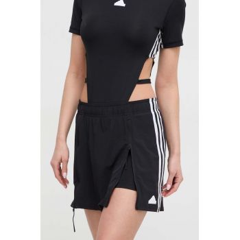 adidas fustă culoarea negru, mini, drept IP2393