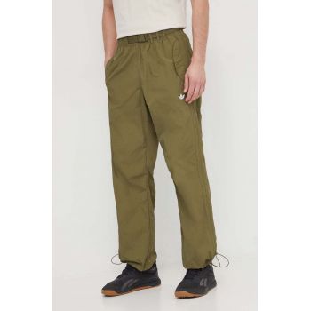 adidas Originals pantaloni de trening culoarea verde, uni IS0201 de firma originali