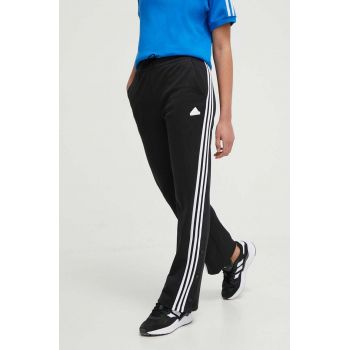 adidas pantaloni de trening culoarea negru, cu imprimeu  IN1833