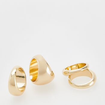 Reserved - Set de inele placate cu aur - Auriu