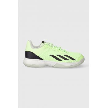 adidas Performance sneakers pentru copii Courtflash K culoarea verde