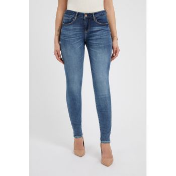Blugi skinny cu aspect decolorat Annette ieftini