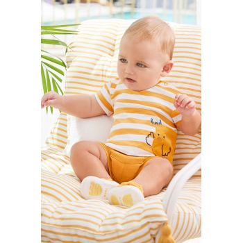 Mayoral Newborn compleu bebe culoarea galben