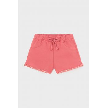 Mayoral pantaloni scurti bebe culoarea portocaliu, neted