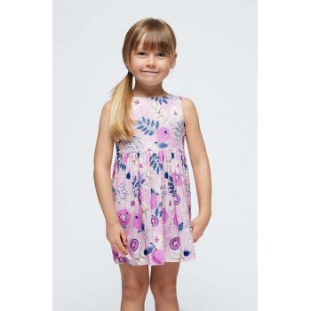 Mayoral rochie din bumbac pentru copii culoarea violet, mini, evazati ieftina
