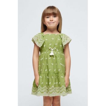 Mayoral rochie fete culoarea verde, mini, evazati de firma originala