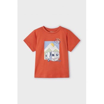 Mayoral tricou de bumbac pentru copii culoarea rosu, cu imprimeu