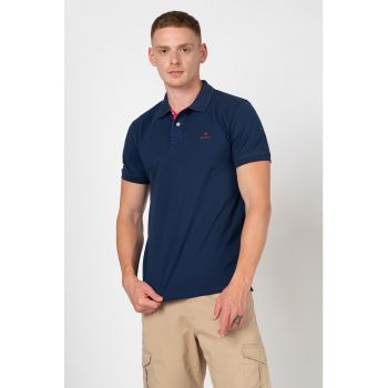 Tricou polo regular fit din pique