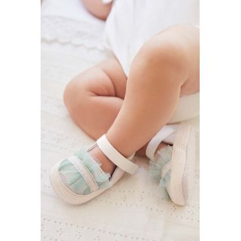Mayoral Newborn pantofi pentru bebelusi culoarea bej de firma original