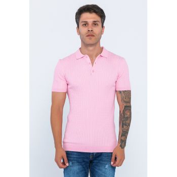 Tricou polo elastic