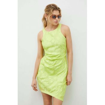 2NDDAY rochie culoarea verde, mini, evazati