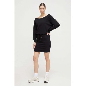 Dkny rochie culoarea negru, mini, drept de firma originala