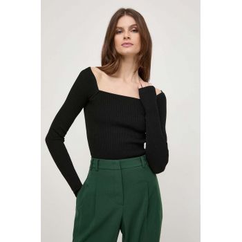 MAX&Co. pulover femei, culoarea negru, light