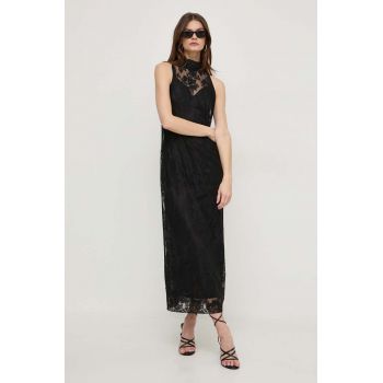 MAX&Co. rochie culoarea negru, maxi, drept