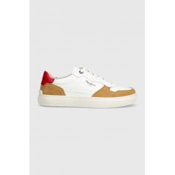 Pepe Jeans sneakers din piele PMS00008 culoarea maro, CAMDEN STREET M