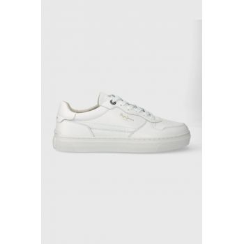 Pepe Jeans sneakers din piele PMS00009 culoarea alb, CAMDEN CLASS M ieftini