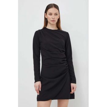 Abercrombie & Fitch rochie culoarea negru, mini, drept