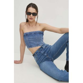 Answear Lab top din denim ieftin