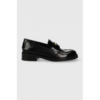Crocs sneakers PENNY femei, culoarea negru, cu toc plat K1434520