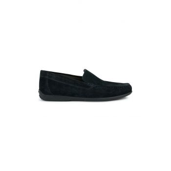 Geox mocasini din piele intoarsa U ASCANIO barbati, culoarea albastru marin, U450WB 00022 C4002 de firma originali