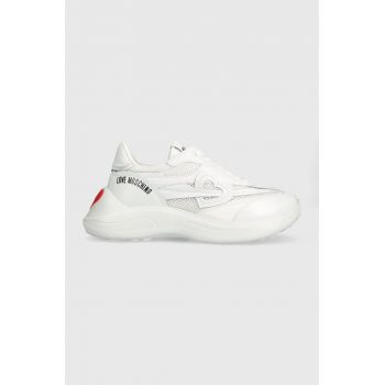 Love Moschino sneakers culoarea alb JA15196G1HIY500A
