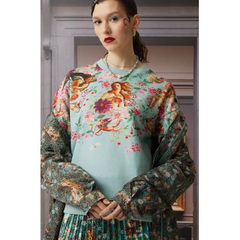 Medicine bluza femei, culoarea turcoaz, modelator de firma original