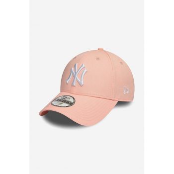 New Era șapcă din bumbac pentru copii culoarea roz, cu imprimeu