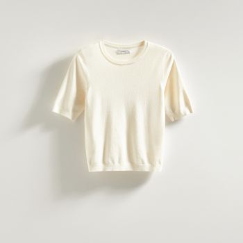 Reserved - Bluză cu conținut ridicat de viscoză - Ivory