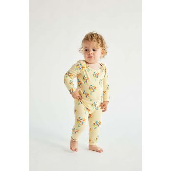 Bobo Choses leggins bebe culoarea bej, modelator de firma originali